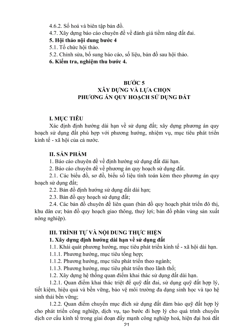 image for page Quy trình lập quy hoạch sử dụng đất kế hoạch sử dụng đất của cả nước và của vùng