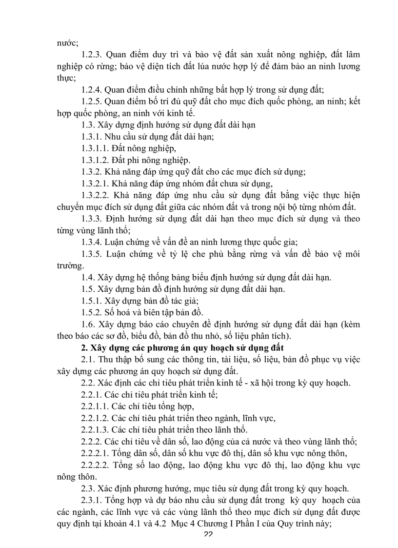 image for page Quy trình lập quy hoạch sử dụng đất kế hoạch sử dụng đất của cả nước và của vùng