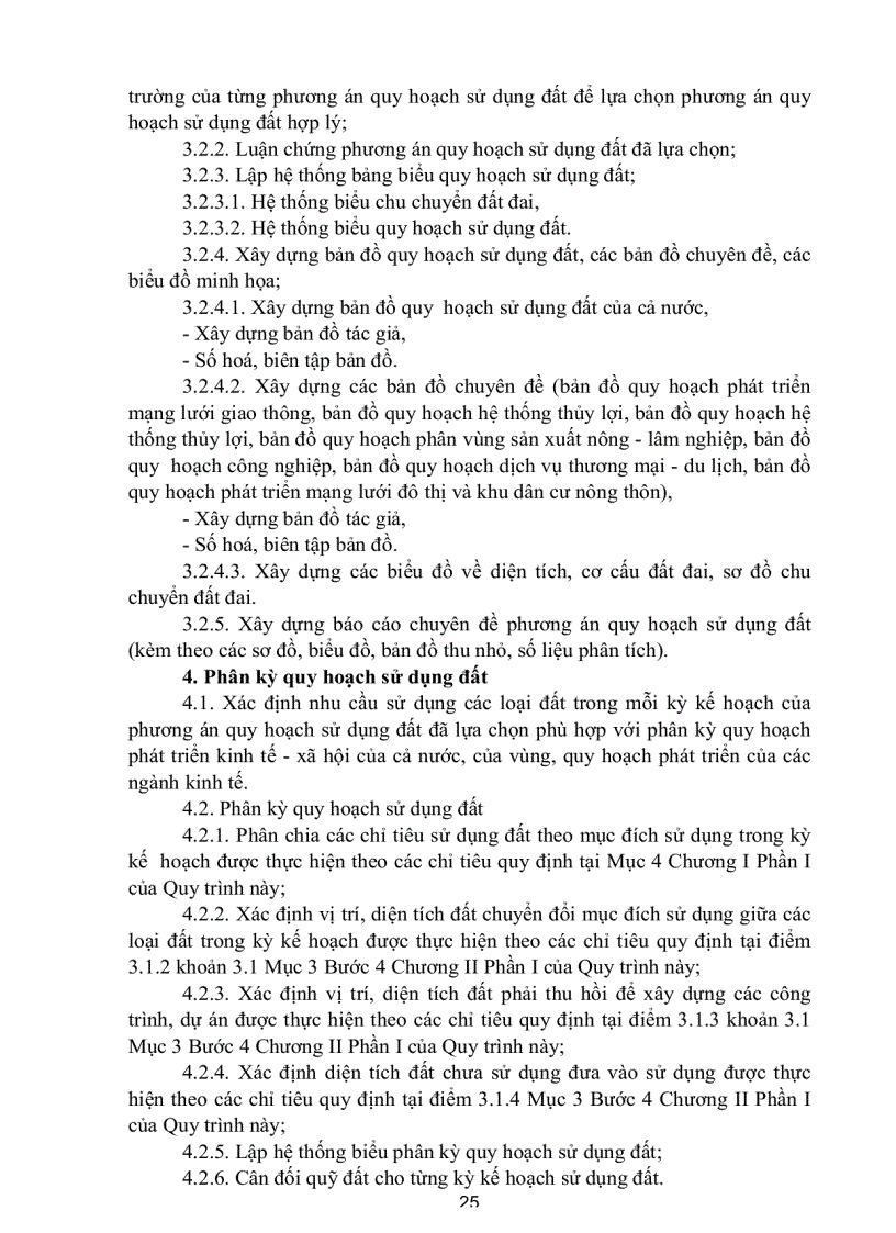 image for page Quy trình lập quy hoạch sử dụng đất kế hoạch sử dụng đất của cả nước và của vùng
