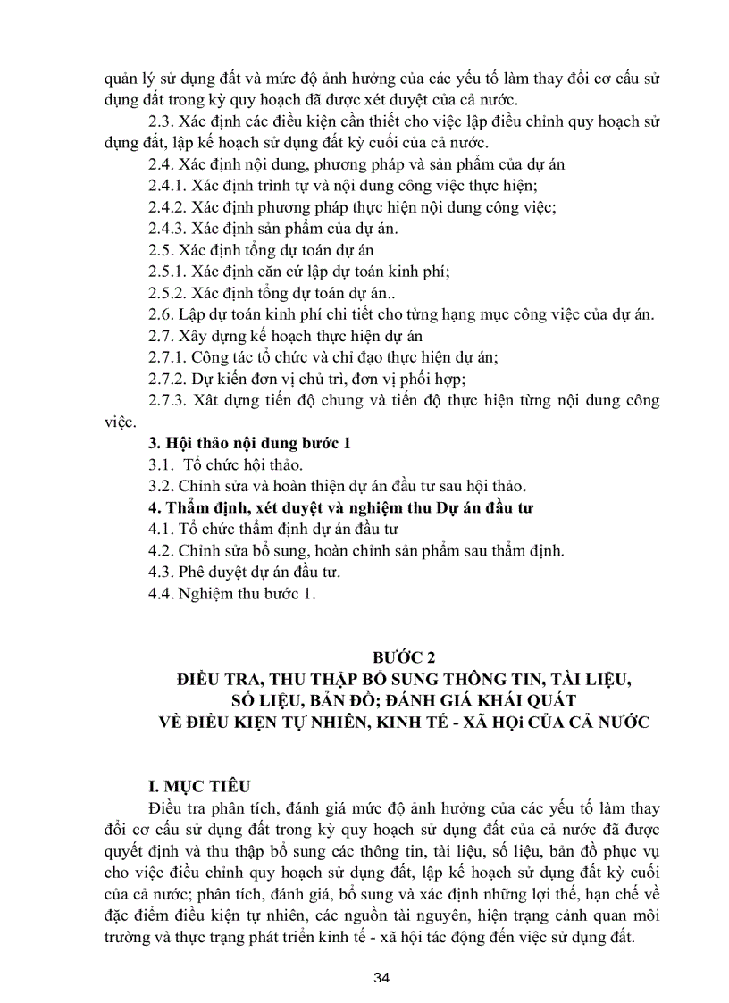 image for page Quy trình lập quy hoạch sử dụng đất kế hoạch sử dụng đất của cả nước và của vùng