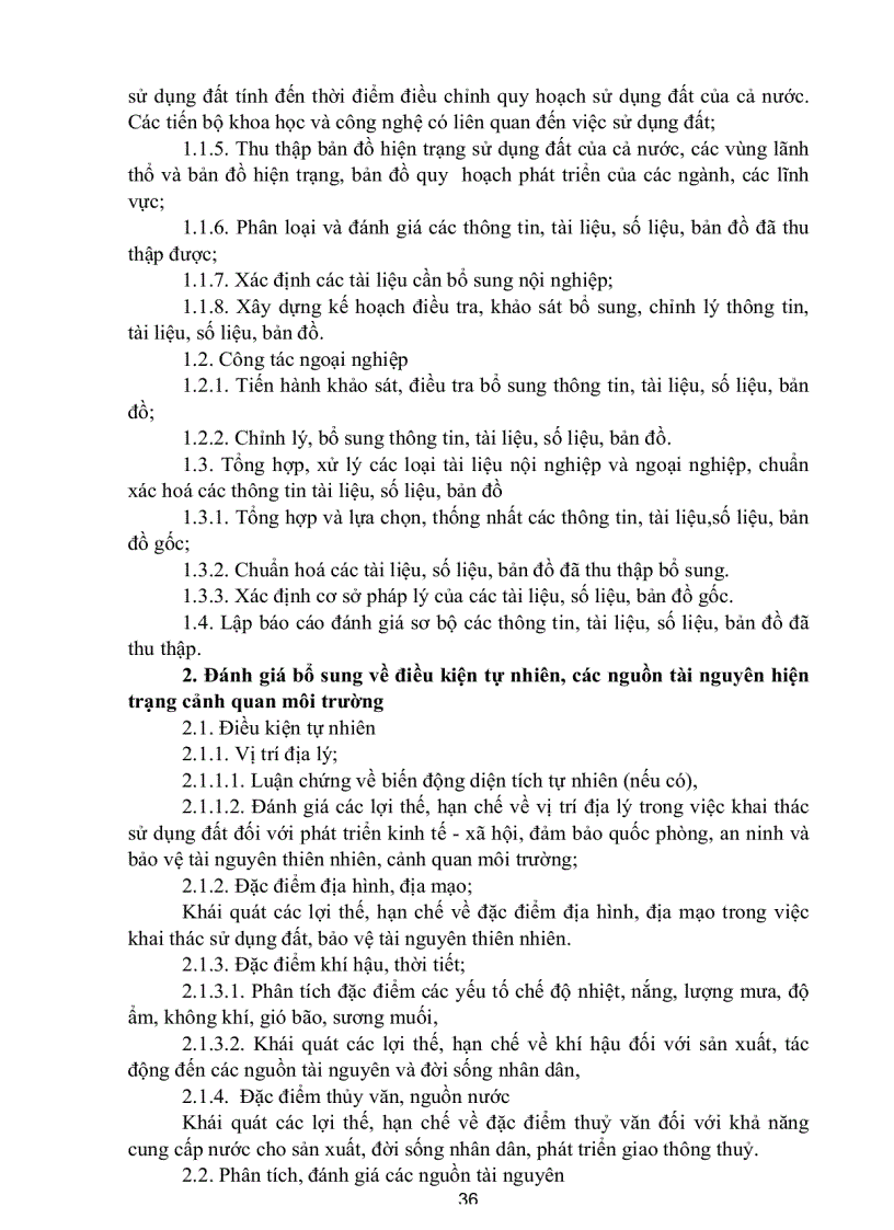 image for page Quy trình lập quy hoạch sử dụng đất kế hoạch sử dụng đất của cả nước và của vùng