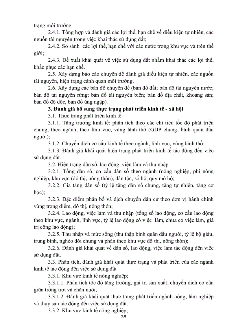 image for page Quy trình lập quy hoạch sử dụng đất kế hoạch sử dụng đất của cả nước và của vùng