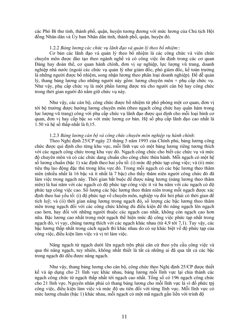 image for page Hệ thống lương hiện hành trong các cơ quan hành chính ở Việt Nam