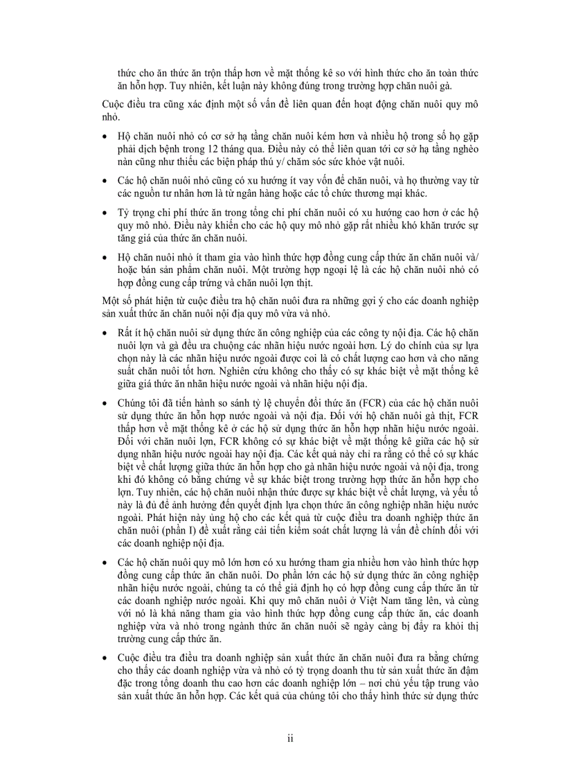image for page DOANH NGHIỆP VỪA VÀ NHỎ TRONG NGÀNH THỨC ĂN CHĂN NUÔI Ở VIỆT NAM PHẦN II Sử dụng thức ăn của hộ chăn nuôi lợn và gà