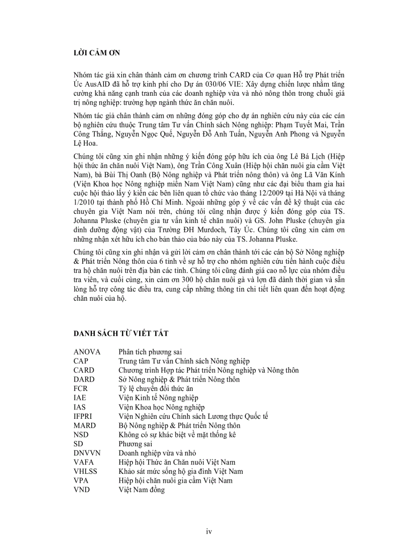 image for page DOANH NGHIỆP VỪA VÀ NHỎ TRONG NGÀNH THỨC ĂN CHĂN NUÔI Ở VIỆT NAM PHẦN II Sử dụng thức ăn của hộ chăn nuôi lợn và gà