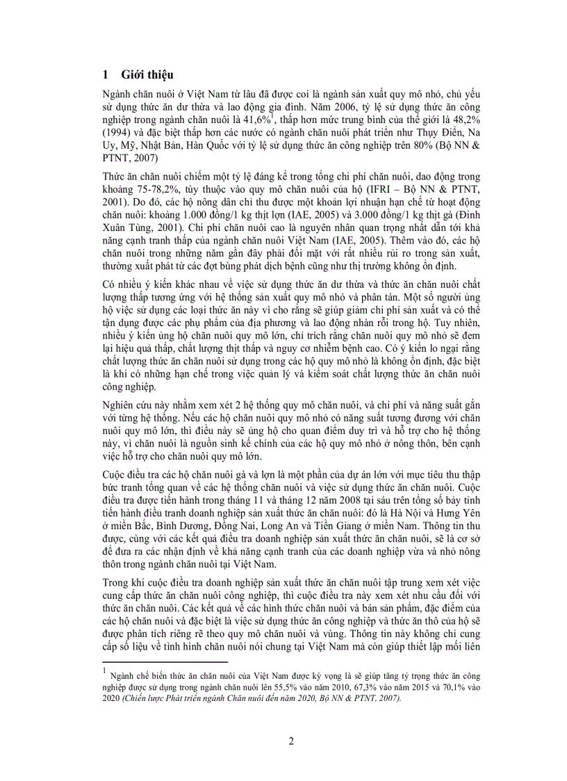 image for page DOANH NGHIỆP VỪA VÀ NHỎ TRONG NGÀNH THỨC ĂN CHĂN NUÔI Ở VIỆT NAM PHẦN II Sử dụng thức ăn của hộ chăn nuôi lợn và gà