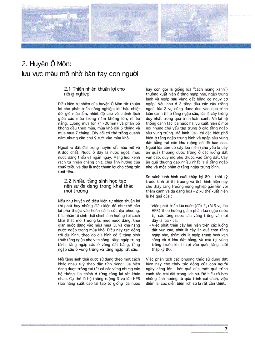 image for page Tăng trưởng kinh tế và xóa đói giảm nghèo ở Việt Nam Huyện Ô Môn Đồng bằng sông Cửu Long