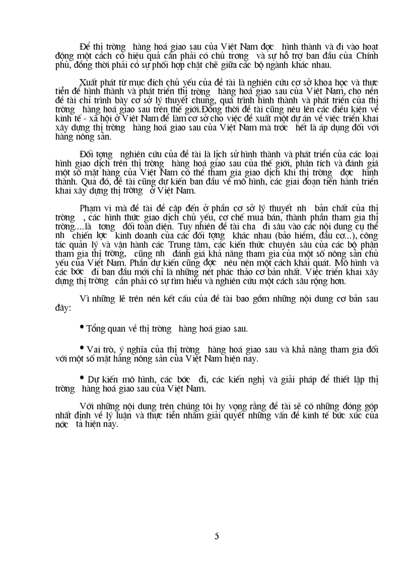 image for page Nghiên cứu cơ sở khoa học và thực tiễn để hình thành thị trường hàng hoá giao sau của Việt Nam