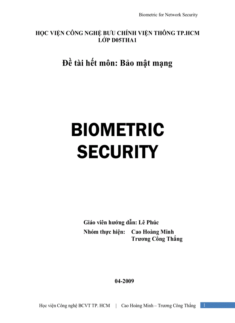 image for page Sinh trắc học trong security biometric security đồ án học viện công nghệ bưu chính viện thông tp hcm