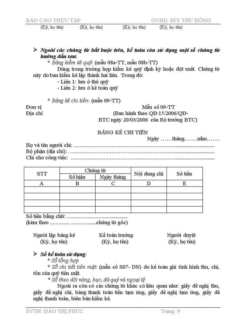 image for page Báo Cáo Thực Tập Tốt Nghiệp Đề Tài Kế Toán Vốn Bằng Tiền Tại Công Ty TNHH ĐNH