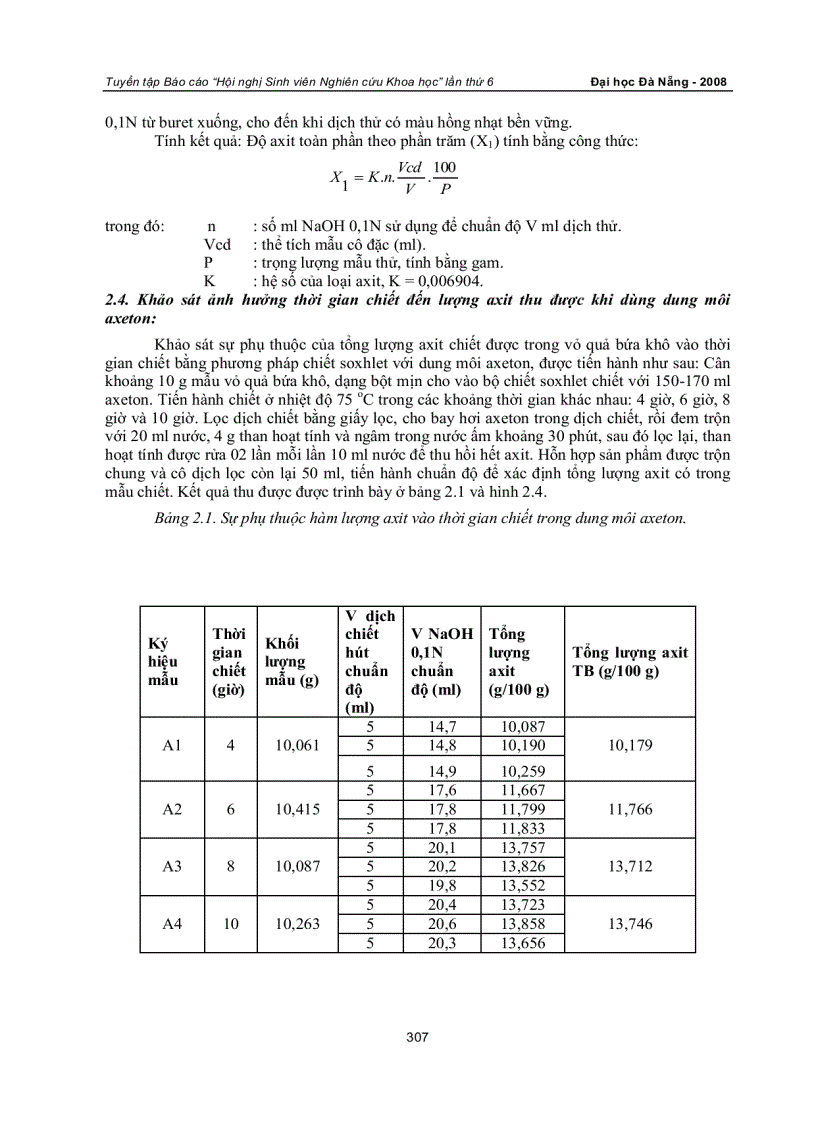 image for page Nghiên cứu chiết tách và xác định hàm lượng axit trong vỏ quả bứa khô