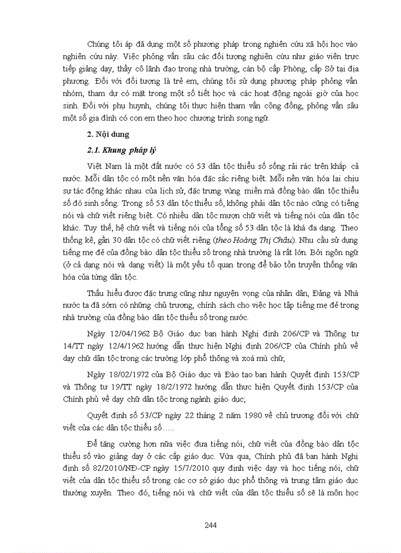 image for page Quyền sử dụng tiếng mẹ đẻ làm ngôn ngữ trong nhà trường của người dân tộc thiểu số
