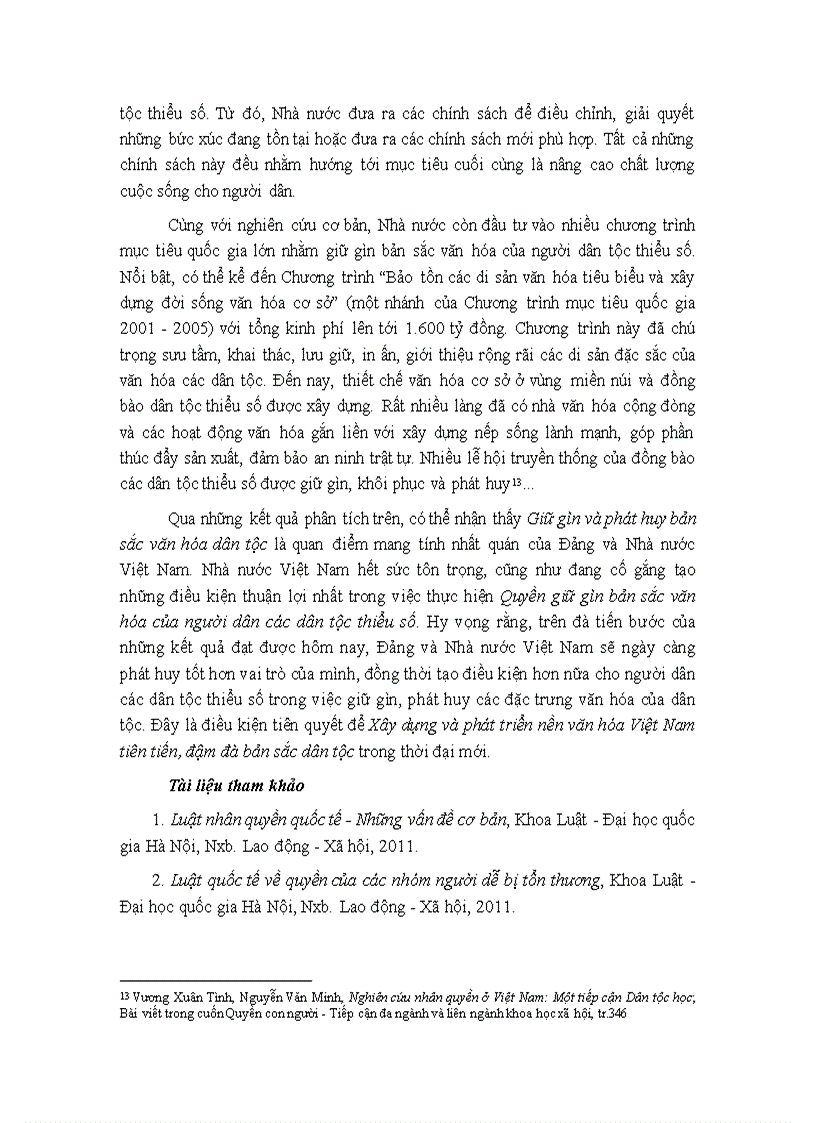 image for page Quyền giữ gìn bản sắc văn hóa của các dân tộc thiểu số ở việt nam