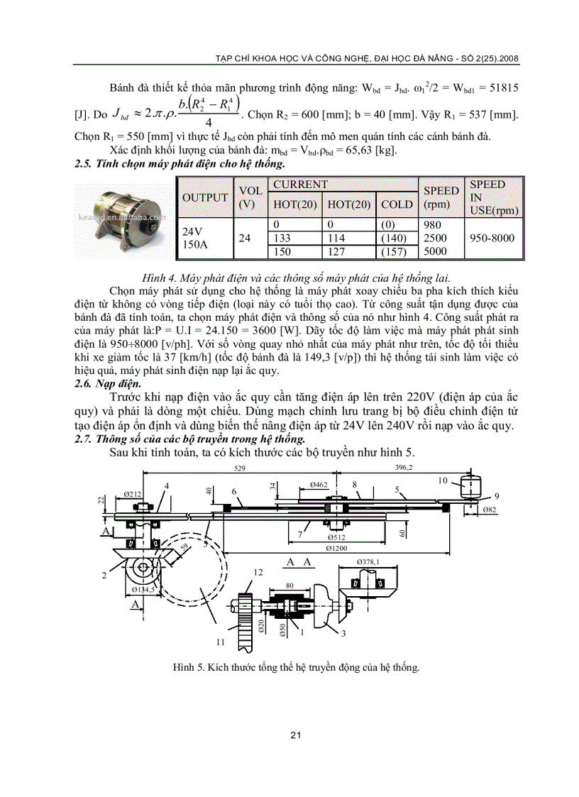 image for page Thiết kế hệ thống tái sinh năng lượng tận dụng quán tính cho ô tô hybrid bốn chỗ