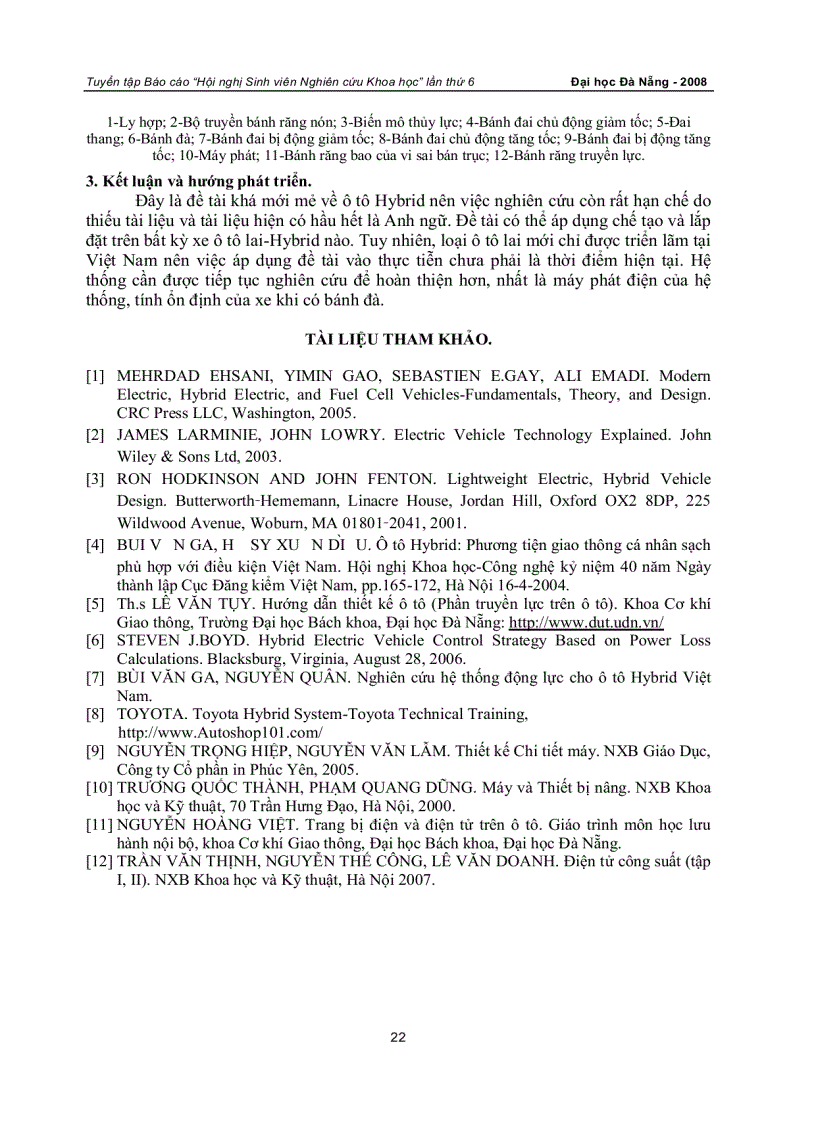 image for page Thiết kế hệ thống tái sinh năng lượng tận dụng quán tính cho ô tô hybrid bốn chỗ