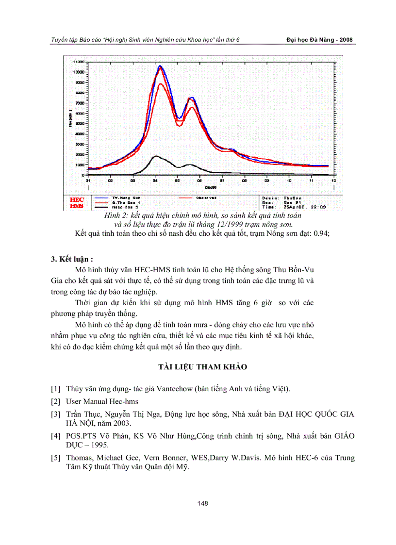 image for page Ứng dụng mô hình hec hms dự báo lưu lượng lũ thượng lưu sông vu gia thu bồn