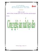 Công nghệ sản xuất kẹo dẻo