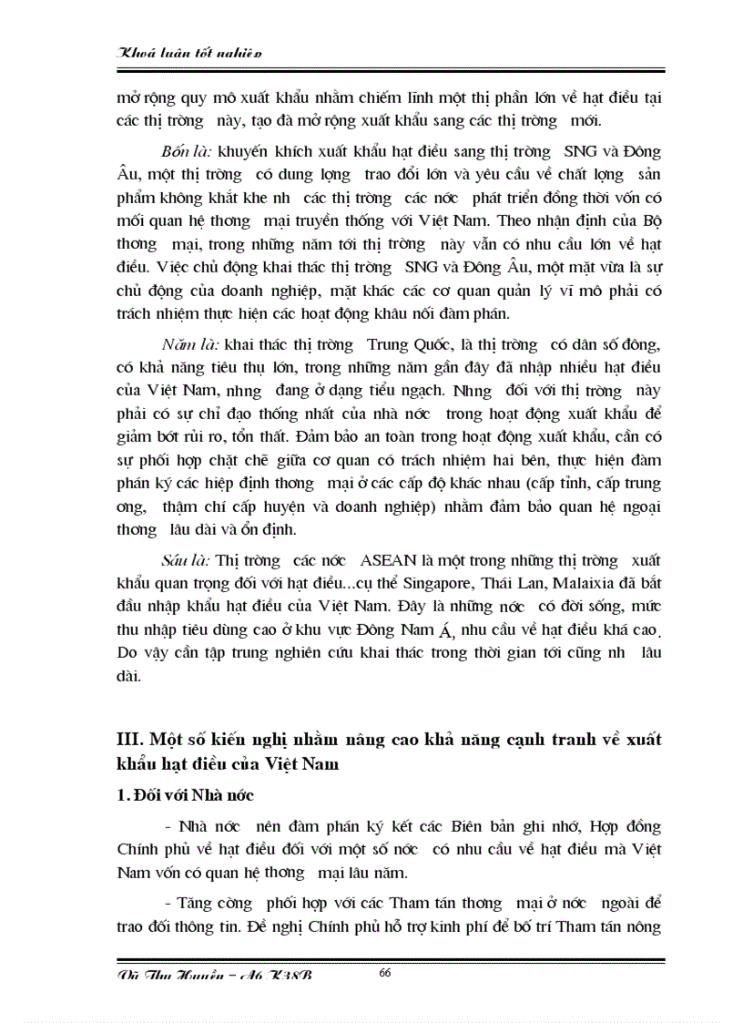 image for page Một số giải pháp nhằm nâng cao khả năng cạnh tranh của Việt Nam về xuất khẩu hạt điều