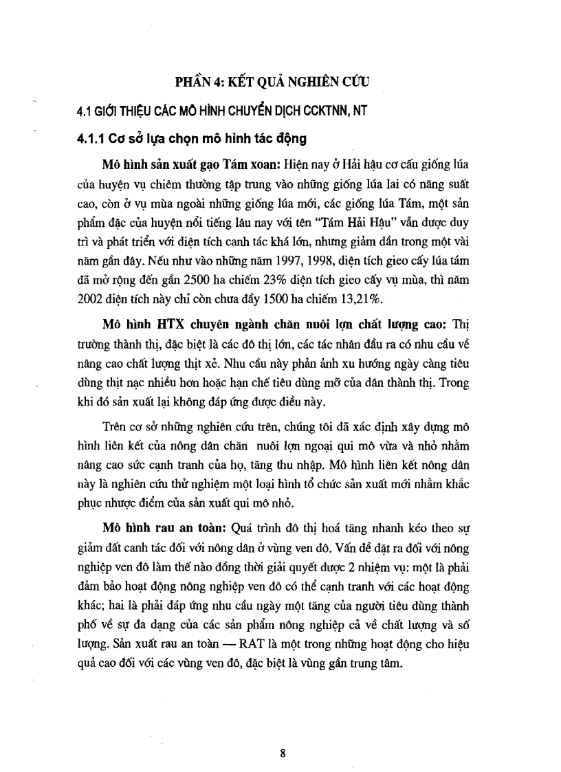 image for page Đánh giá khả năng ứng dụng các mô hình lý thuyết trong thực tiễn chuyển dịch kinh tế nông nghiệp nông thôn