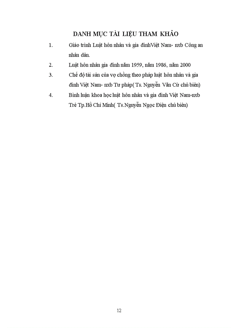 image for page Bài tập lớn học kì hôn nhân Nêu và lý giải những điểm khác nhau giữa chế độ tài sản của vợ chồng theo Luật hôn nhân và gia đình năm 1959 Luật hôn nhân và gia đình năm 1986 và Luật hôn nhân v