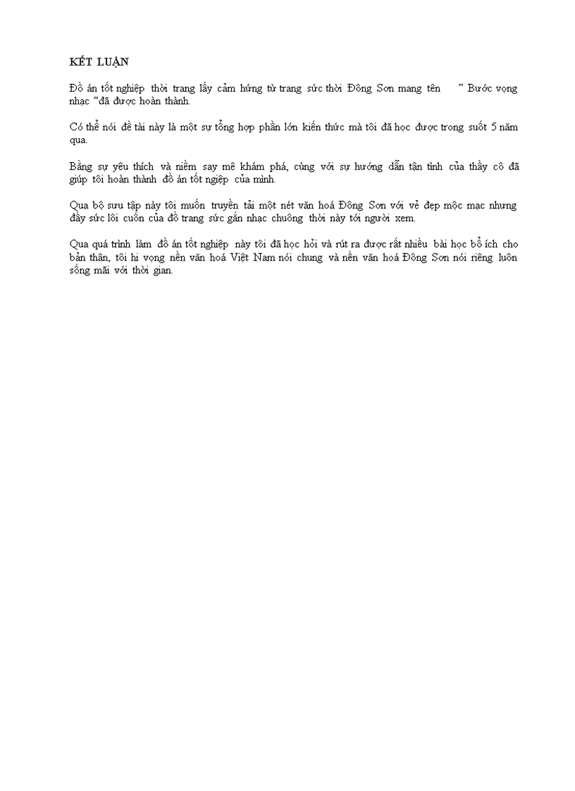 image for page Bước vọng nhạc Đồ án tốt nghiệp thời trang lấy cảm hứng từ trang sức thời Đông Sơn