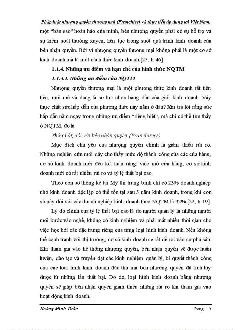 image for page Pháp luật nhượng quyền thương mại Franchise và thực tiễn áp dụng tại Việt Nam