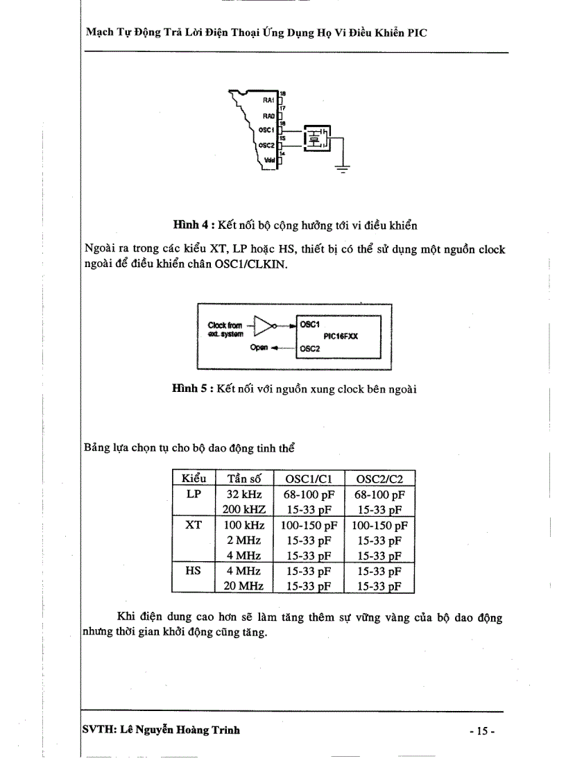 image for page Mạch tự động trả lời điện thoại ứng dụng vi điều khiển PIC
