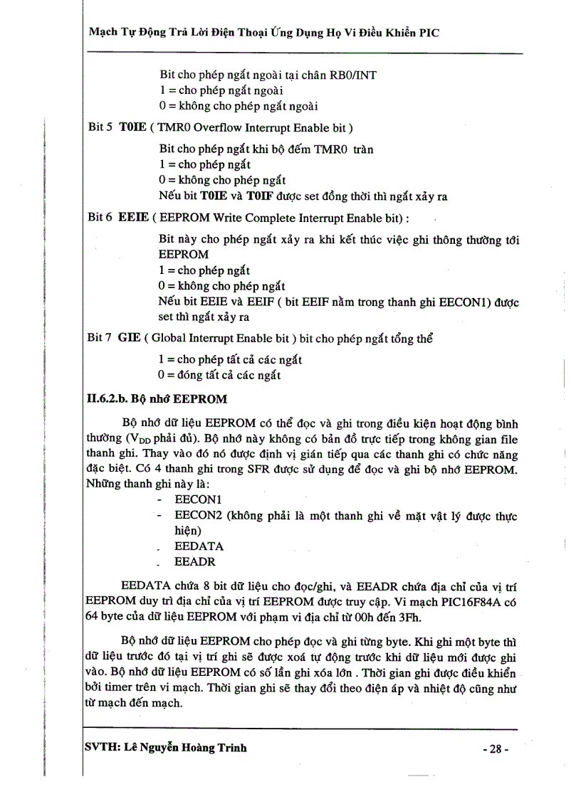 image for page Mạch tự động trả lời điện thoại ứng dụng vi điều khiển PIC