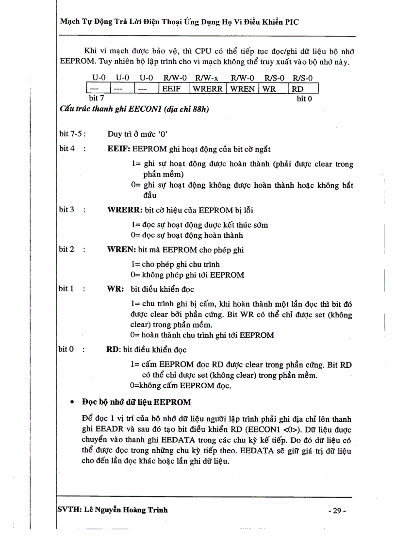 image for page Mạch tự động trả lời điện thoại ứng dụng vi điều khiển PIC