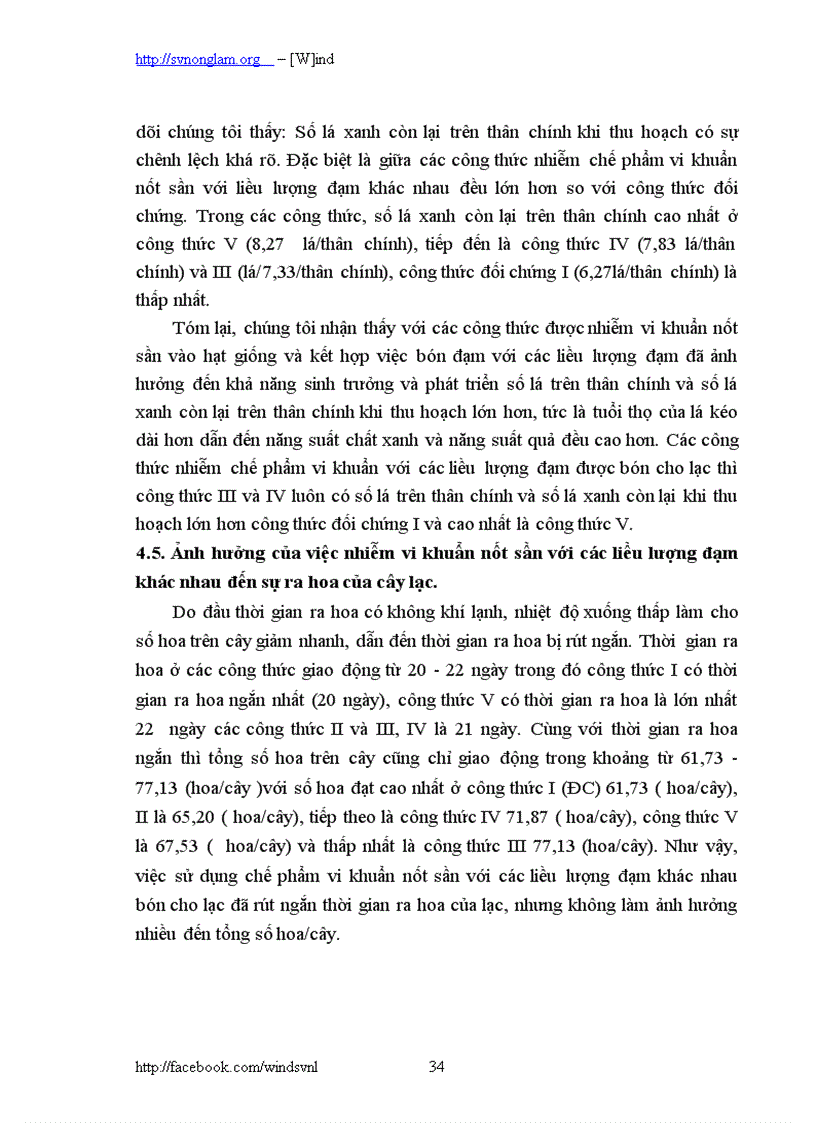 image for page Ảnh hưởng của chế phẩm vi khuẩn nốt sần với các liều lượng đạm khác nhau đến năng suất lạc trong vụ Xuân 2010 tại HTX Hương Long thành phố Huế