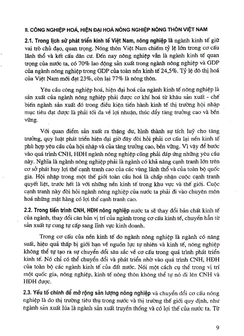 image for page Kinh nghiệm và con đường công nghiệp hóa nông nghiệp và nông thôn ở một số nước và ở nước ta