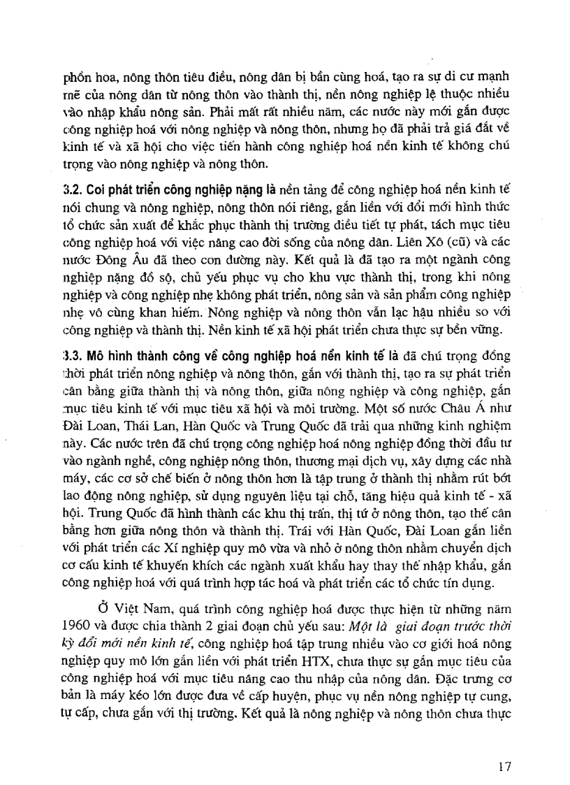 image for page Kinh nghiệm và con đường công nghiệp hóa nông nghiệp và nông thôn ở một số nước và ở nước ta