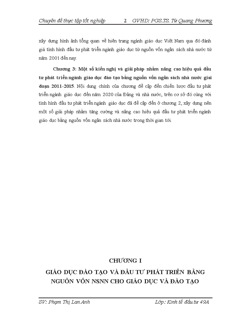 Đầu tư phát triển giáo dục đào tạo bằng nguồn vốn ngân sách nhà nước Thực trạng và giải pháp