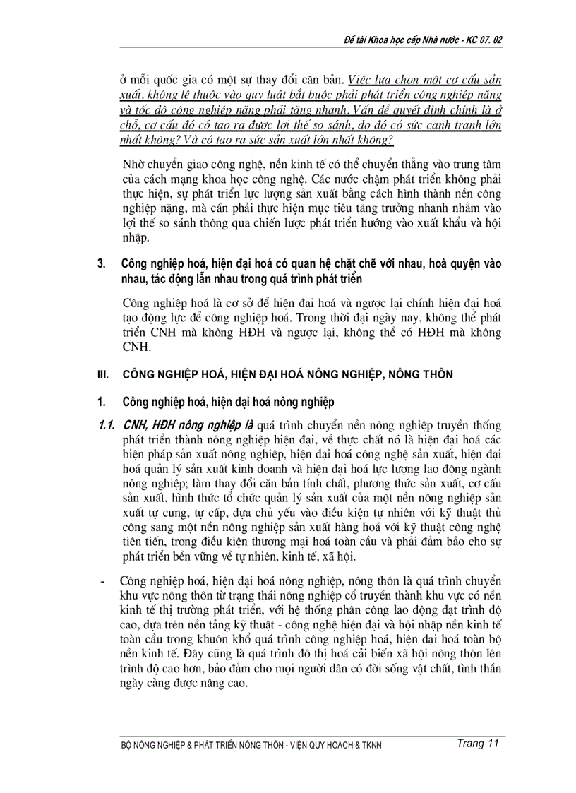 image for page Nghiên cứu cơ sở khoa học để xây dựng tiêu chí bước đi cơ chế chính sách trong quá trình công nghiệp hóa hiện đại hóa nông nghiệp nông thôn