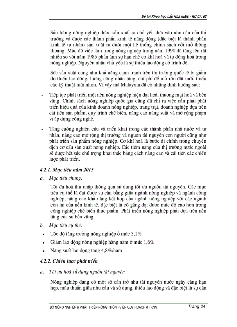 image for page Nghiên cứu cơ sở khoa học để xây dựng tiêu chí bước đi cơ chế chính sách trong quá trình công nghiệp hóa hiện đại hóa nông nghiệp nông thôn