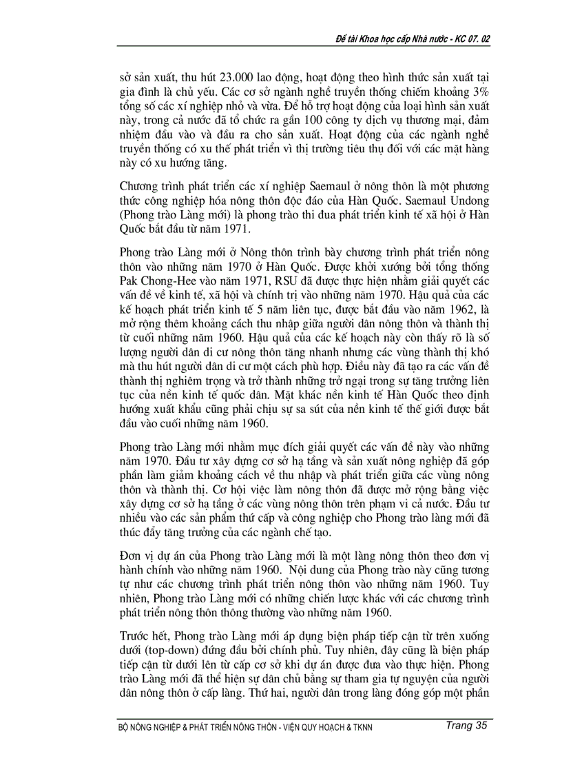 image for page Nghiên cứu cơ sở khoa học để xây dựng tiêu chí bước đi cơ chế chính sách trong quá trình công nghiệp hóa hiện đại hóa nông nghiệp nông thôn