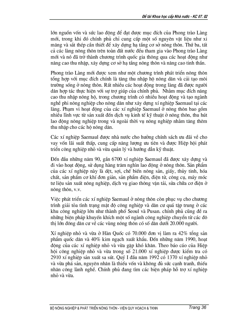 image for page Nghiên cứu cơ sở khoa học để xây dựng tiêu chí bước đi cơ chế chính sách trong quá trình công nghiệp hóa hiện đại hóa nông nghiệp nông thôn