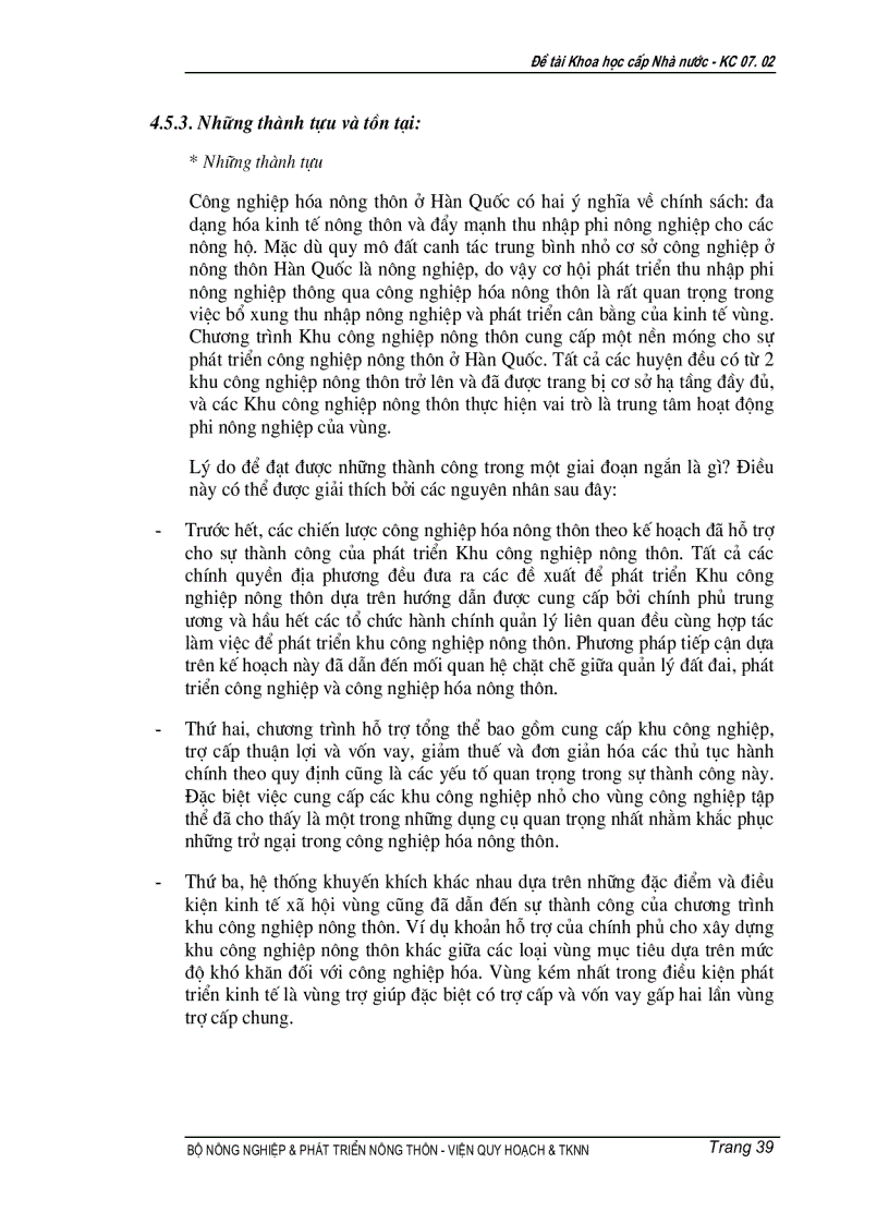 image for page Nghiên cứu cơ sở khoa học để xây dựng tiêu chí bước đi cơ chế chính sách trong quá trình công nghiệp hóa hiện đại hóa nông nghiệp nông thôn