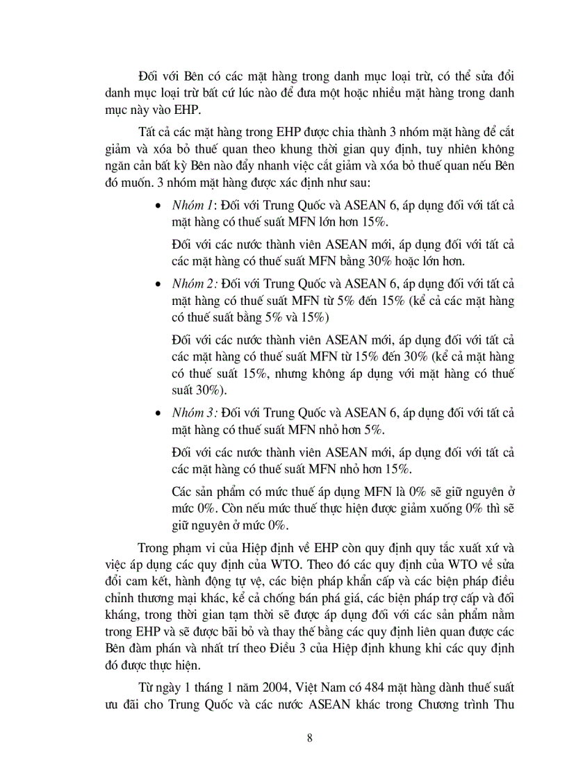 image for page Các giải pháp để việt nam khai thác tối đa những lợi ích thương mại từ chương trình thu hoach sớm trong khu mậu dịch tự do asean trung quốc