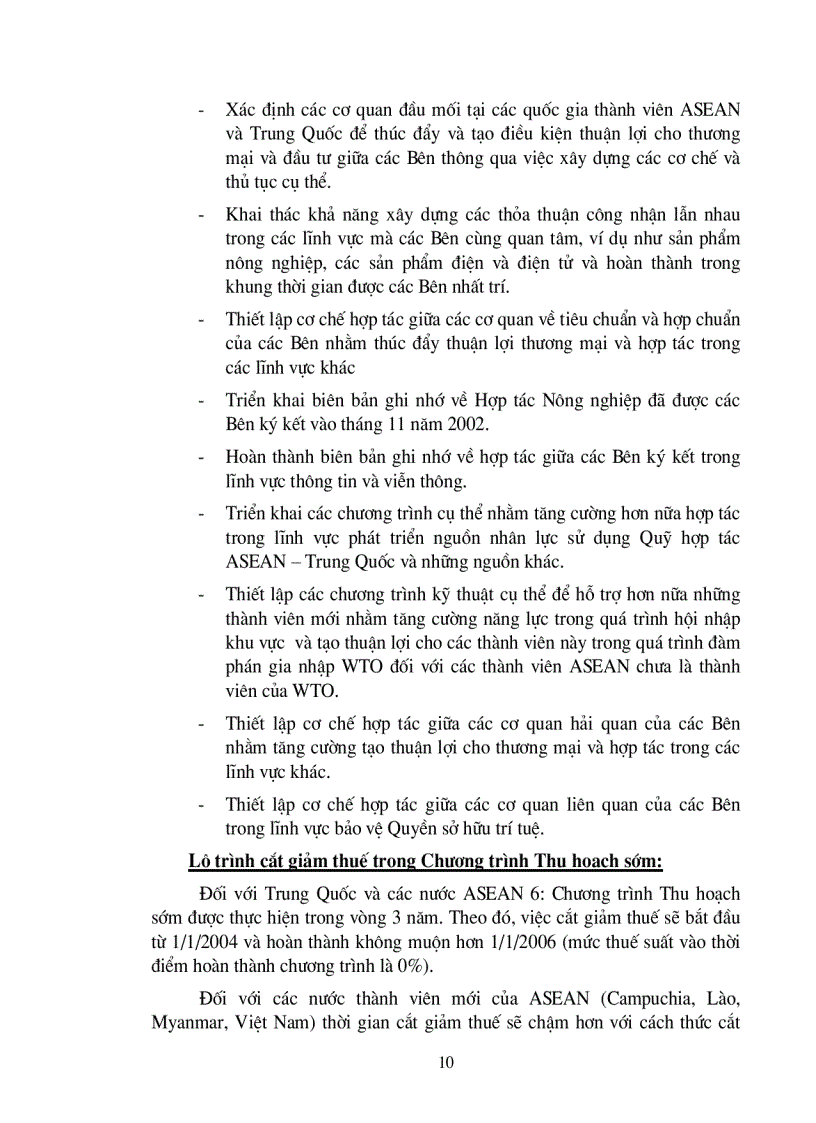 image for page Các giải pháp để việt nam khai thác tối đa những lợi ích thương mại từ chương trình thu hoach sớm trong khu mậu dịch tự do asean trung quốc