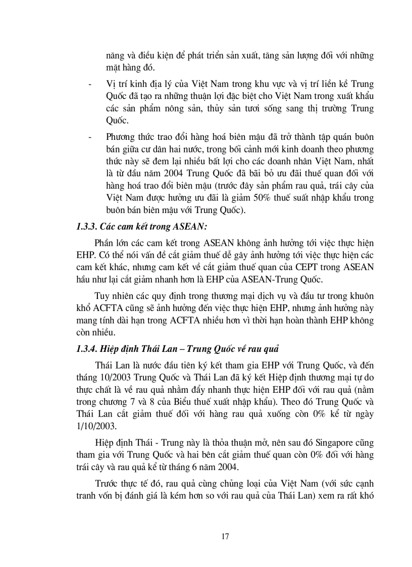 image for page Các giải pháp để việt nam khai thác tối đa những lợi ích thương mại từ chương trình thu hoach sớm trong khu mậu dịch tự do asean trung quốc