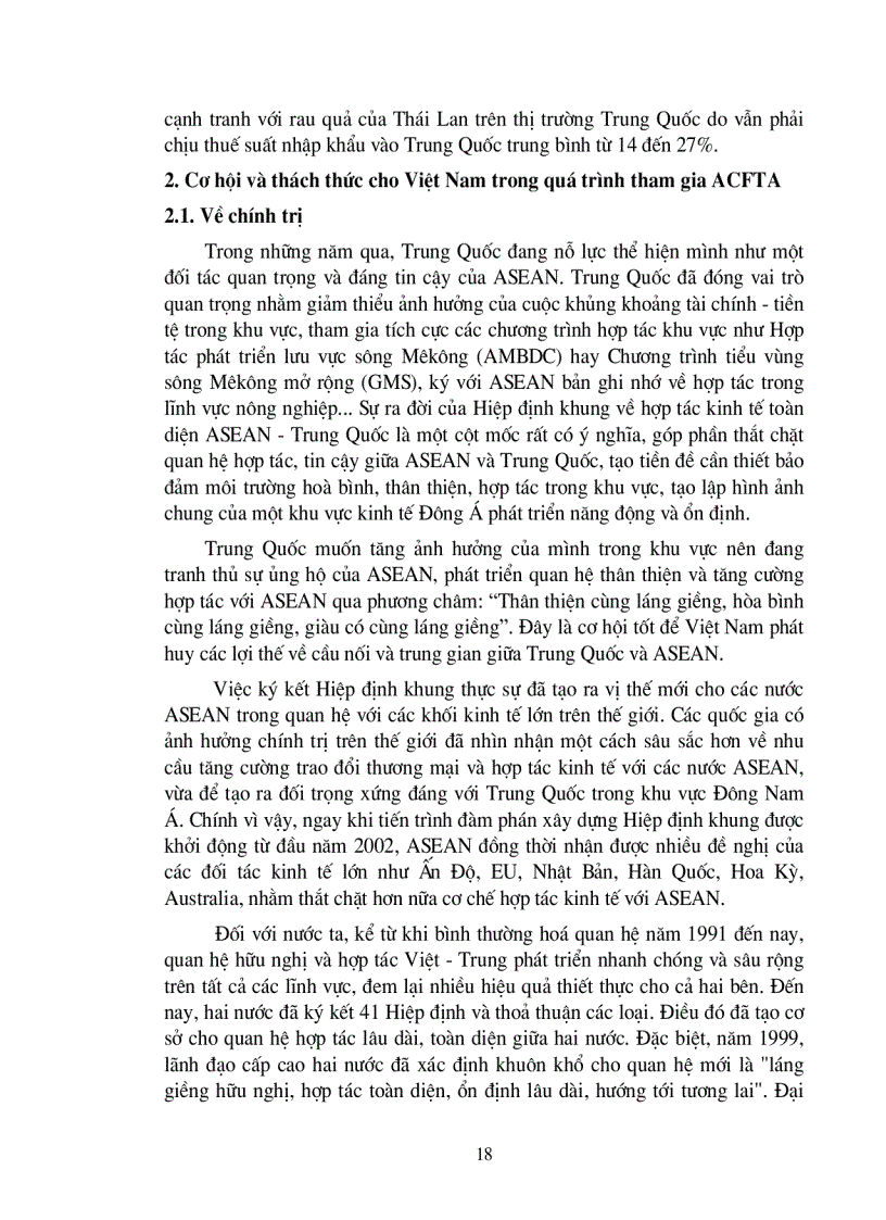 image for page Các giải pháp để việt nam khai thác tối đa những lợi ích thương mại từ chương trình thu hoach sớm trong khu mậu dịch tự do asean trung quốc