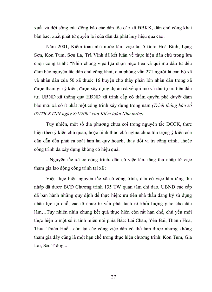 image for page Điều tra đánh giá hiệu quả đầu tư của chương trình 135 và đề xuất các chính sách giải pháp hỗ trợ đầu tư phát triển các xã đặc biệt khó khăn giai đoạn 2006 2010