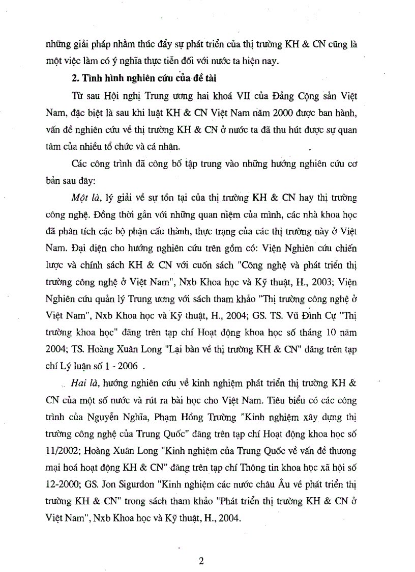 image for page Thị trường khoa học và công nghệ ở Việt Nam Thực trạng và giải pháp