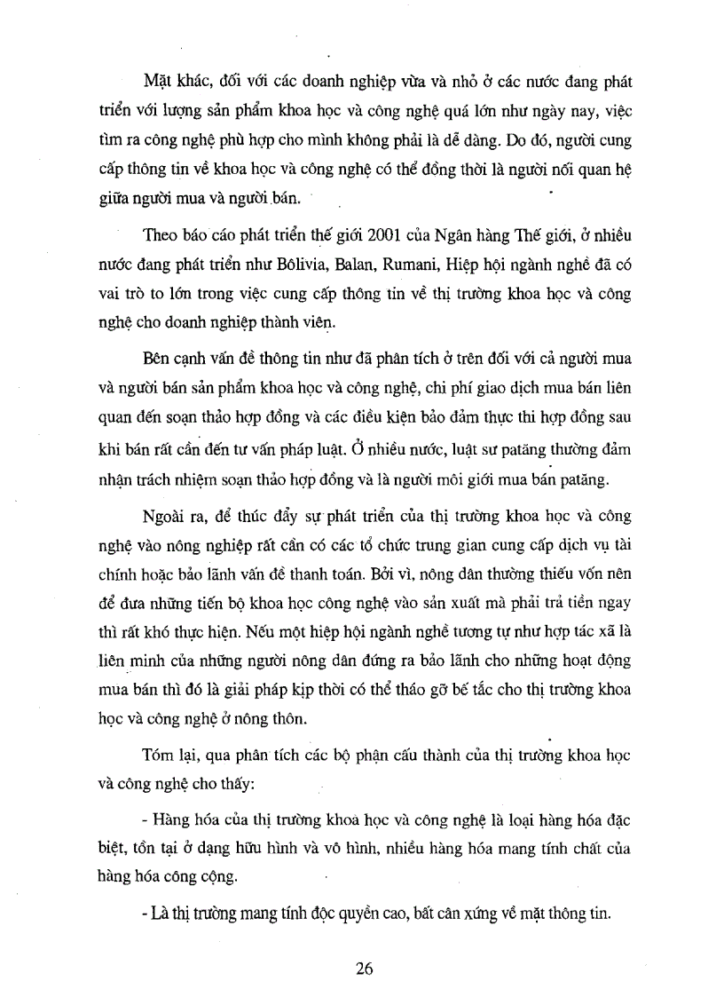 image for page Thị trường khoa học và công nghệ ở Việt Nam Thực trạng và giải pháp