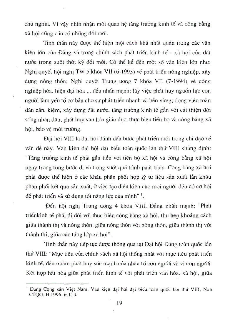 image for page Quan hệ giữa tăng trưởng kinh tế và công bằng xã hội ở Việt Nam thời kỳ đổi mới Vẫn đề và giải pháp