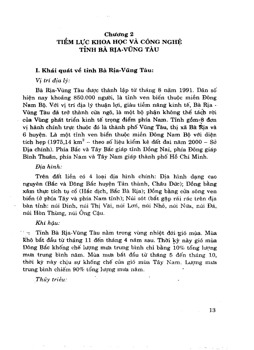 image for page Nghiên cứu khoa học ứng dụng công nghệ của tình Bà Rịa Vũng Tàu giai đoạn 1994 2004 Đề xuất giải phát đổi mới nâng cao hiệu quả
