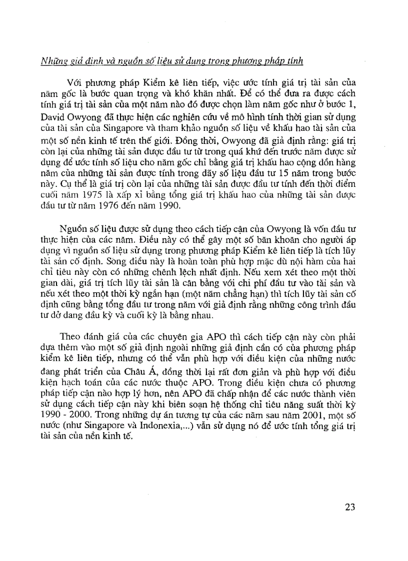 image for page Nghiên cứu phương pháp xác định giá trị tài sản cố định cho nền kinh tế và khả năng áp dụng của Việt Nam