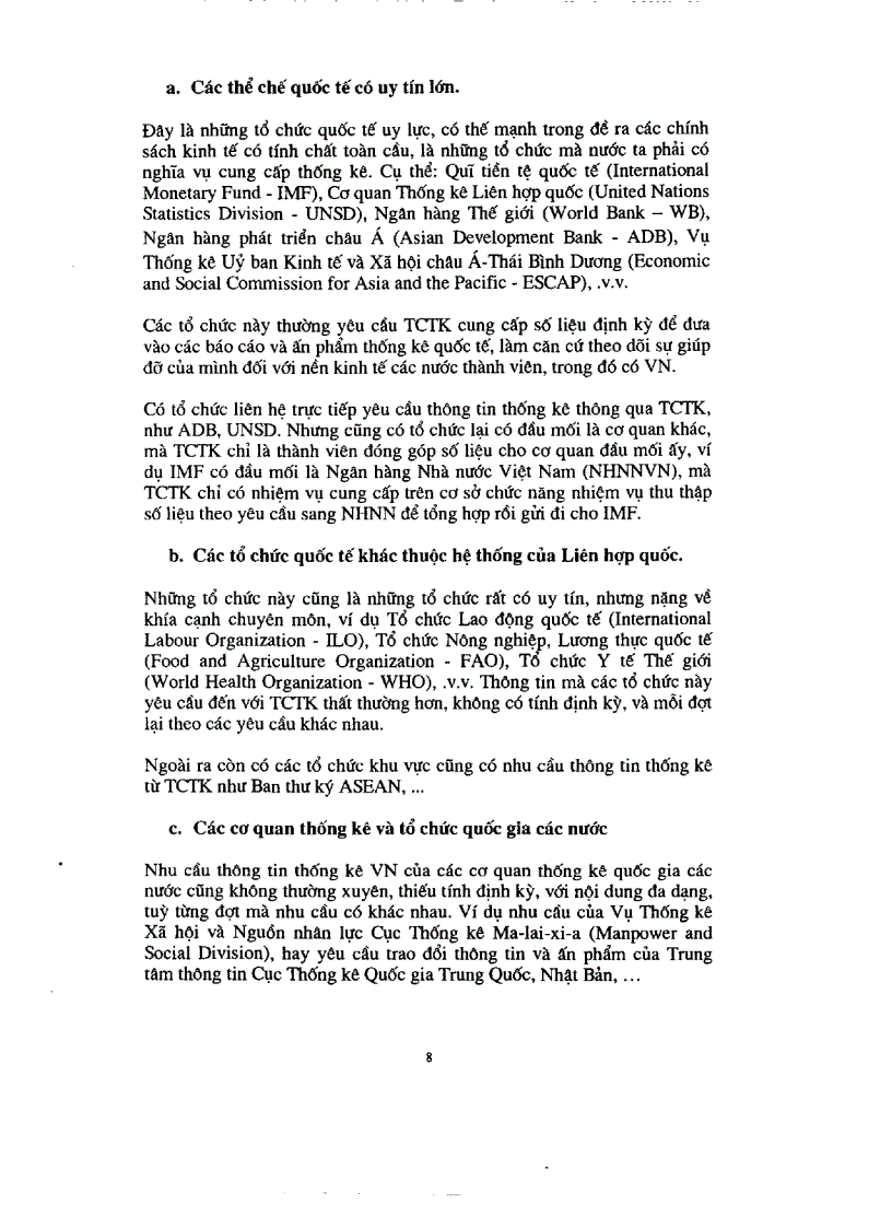 image for page Nghiên cứu xác định nội dung thông tin và hình thức cung cấp thông tin thống kê phục vụ yêu cầu hợp tác Quốc tế