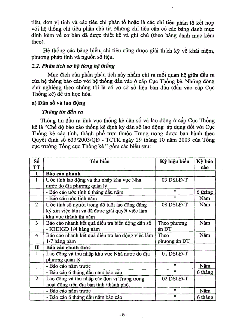 image for page Nghiên cứu và đề xuất công nghệ tin học hóa công tác xử lý số liệu thống kê tháng quý năm do các Cục Thống kê thực hiện